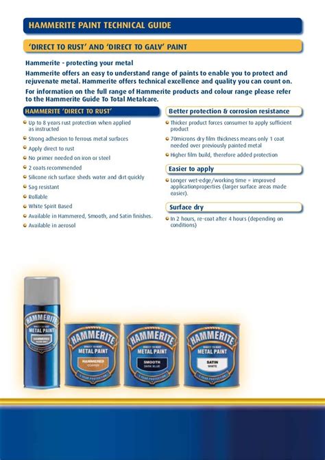 hammerite metal paint safety data sheet|hammerite smooth drying time.